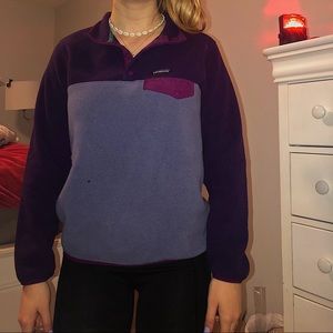 Purple Patagonia Synchilla Pull Over